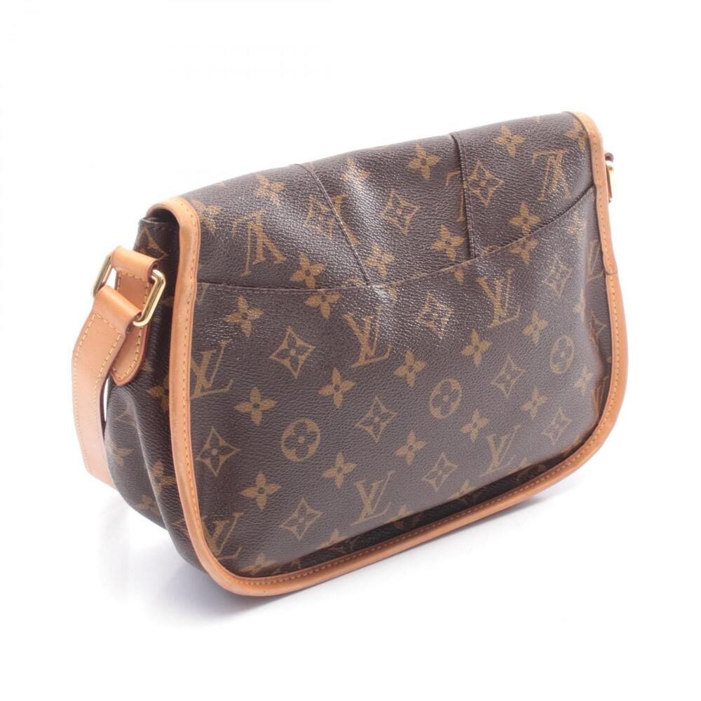 Louis Vuitton Menilmontant Shoulder Bag Canvas Leather Monogram Brown